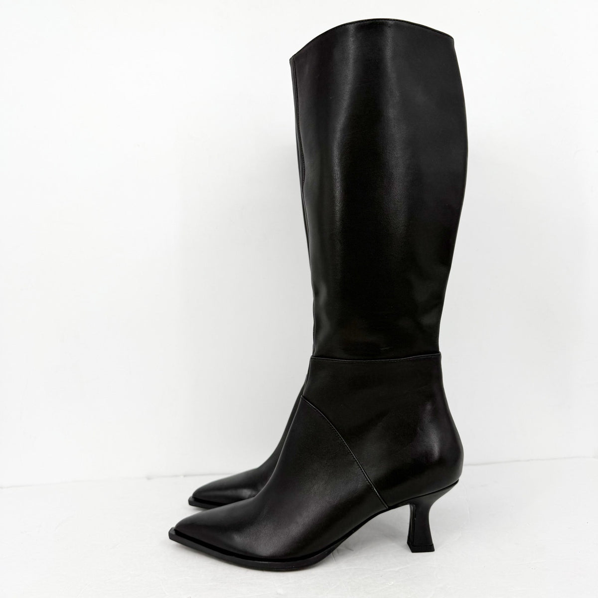 Dolce Vita Womens Ashton Knee High Boots Size 10 M EU 40.5 Black Leather NWOB