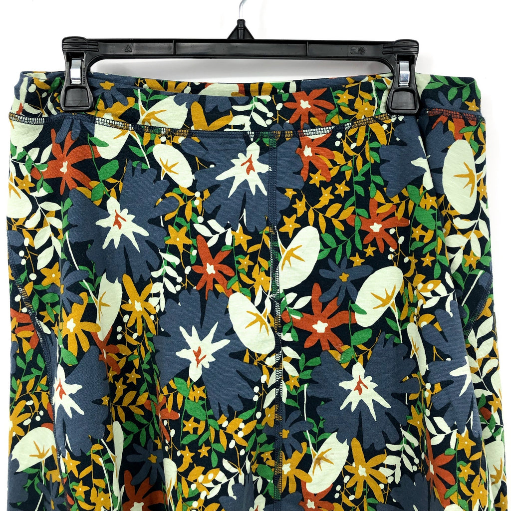 Toad & Co Womens Seleena Skort Medium Midnight Blue Floral Built in Short NWT