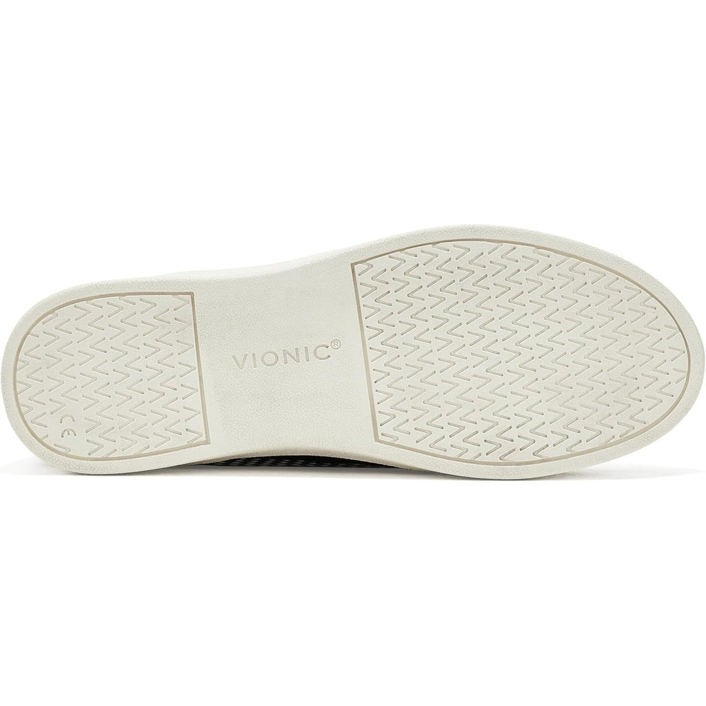 Vionic Womens Winny Perf Perforated Casual Sneakers Size 7.5 Black Leather NIB
