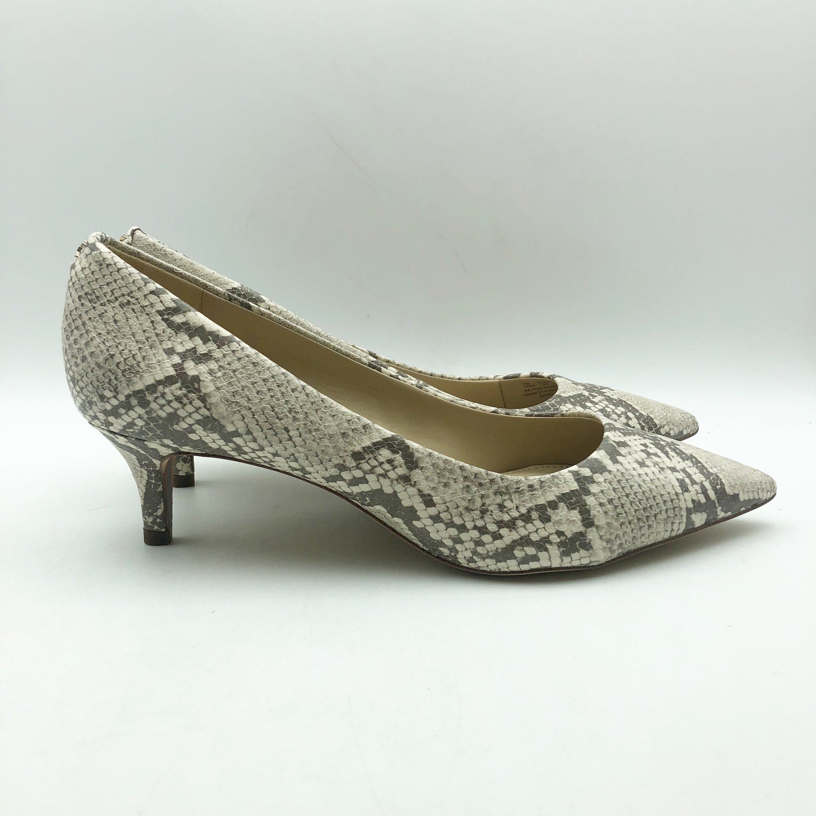 Sam Edelman Womens Dori Pumps US 10 M EU 41 Taupe Snake Print Slip On NIB