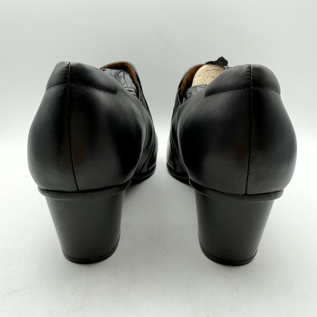 Cobb Hill Womens Winny Pumps US 11 Wide Black Leather Slip On NWOB