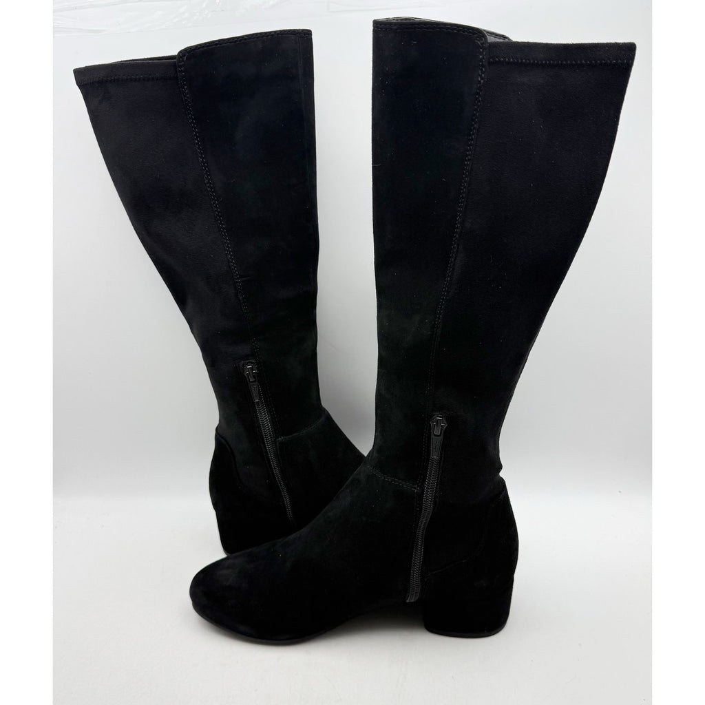 Dune London Womens Tayla Knee High Boots US 7 EU 37 Black Suede NIB