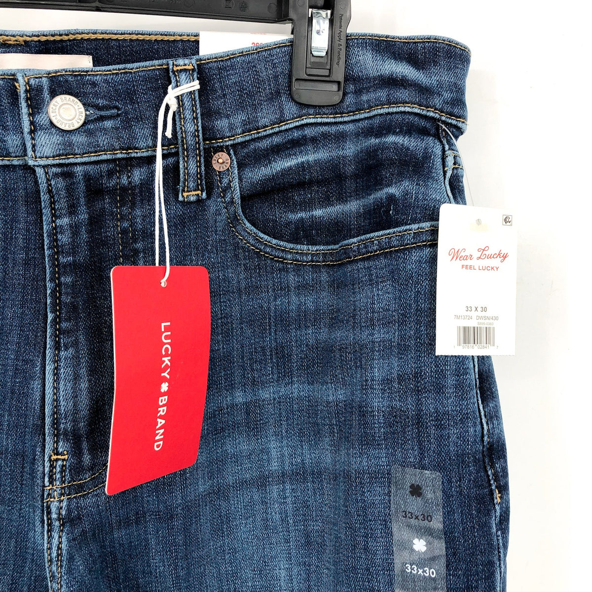 LUCKY BRAND Men's 363 Vintage Straight Jeans 33x30 Blue Dawson Coolmax NWT
