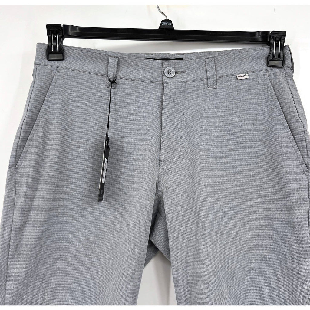 TRAVIS MATHEW Men's Beck Golf Shorts Size 32 Light Grey Flat Front Stretch NWT