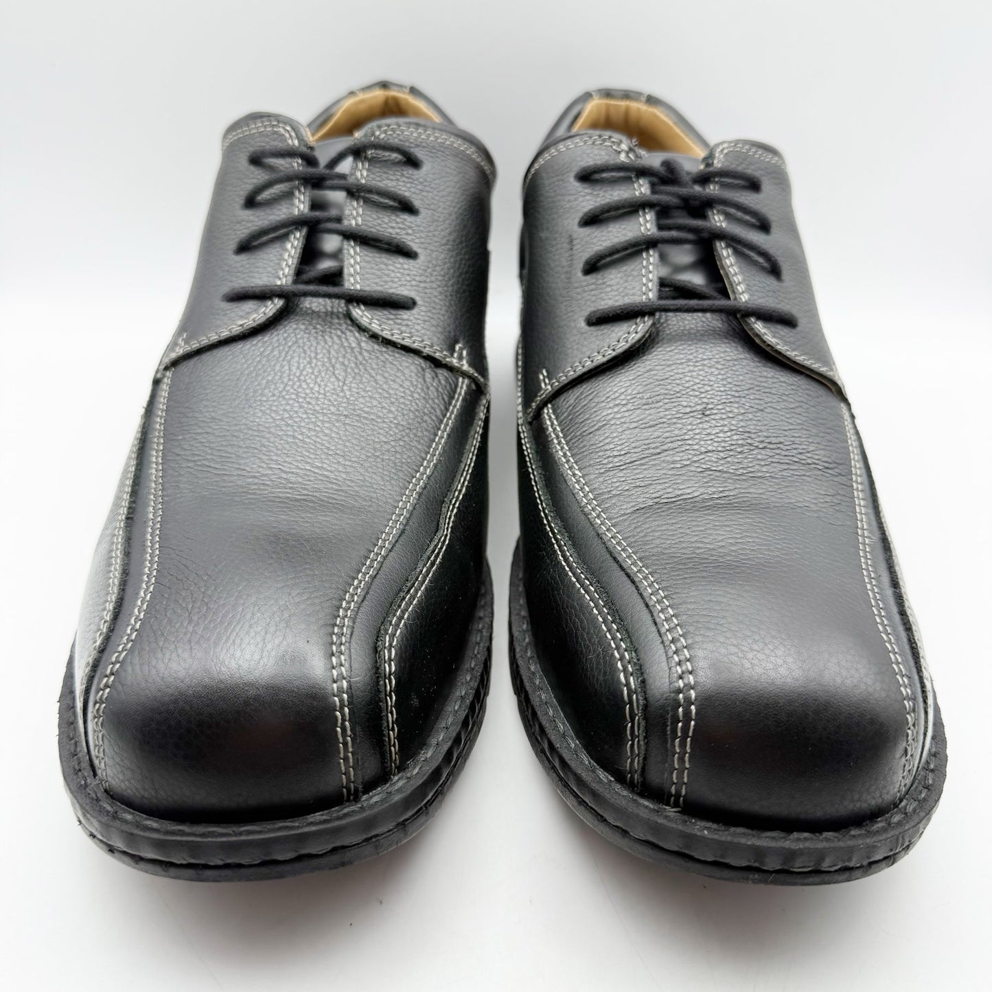 Dockers Mens Trustee Casual Oxford Shoe US 15 Wide EU 48 Black Leather NWOB