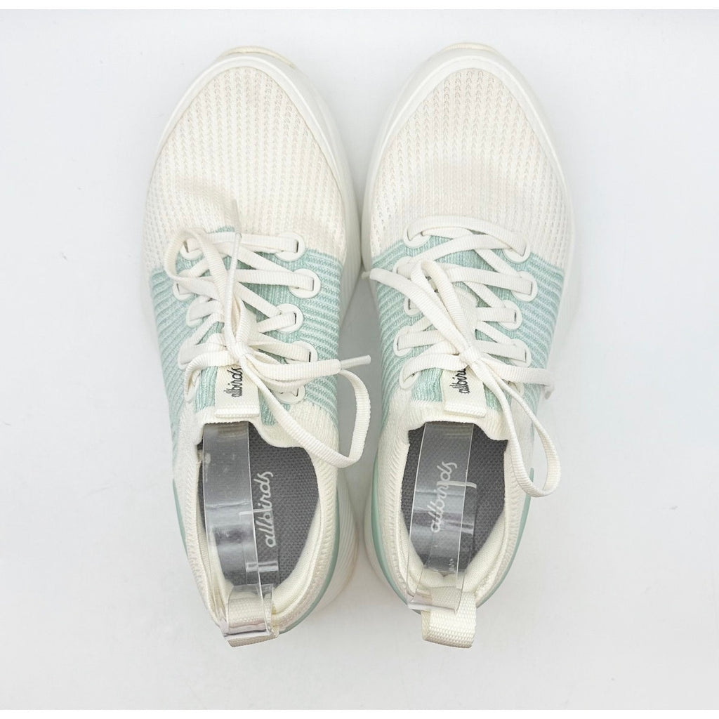 ALLBIRDS Womens Tree Glider Athletic Shoes Size 6 White Green NWOB