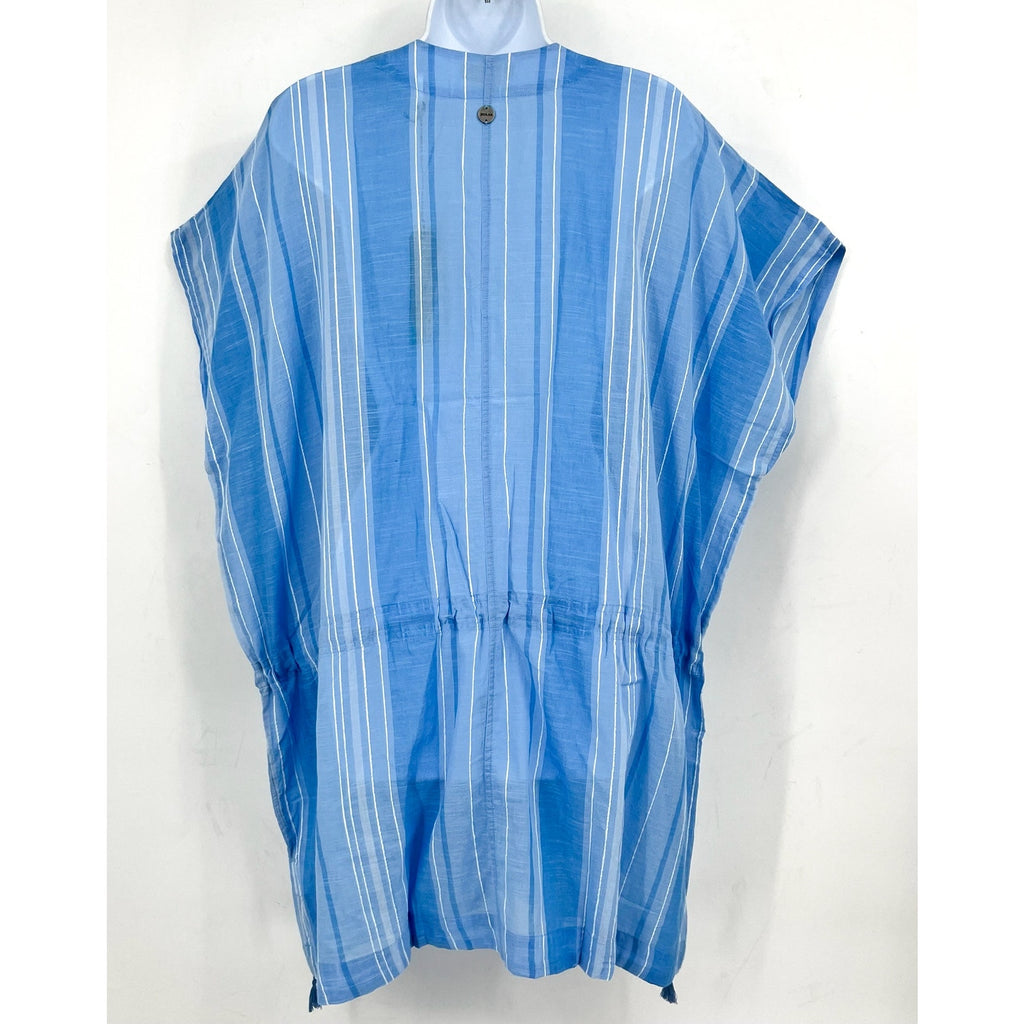 PRANA Women's Marina Bay Tunic Cover Up XS Blue Clear Sky Cotton Dress NWT