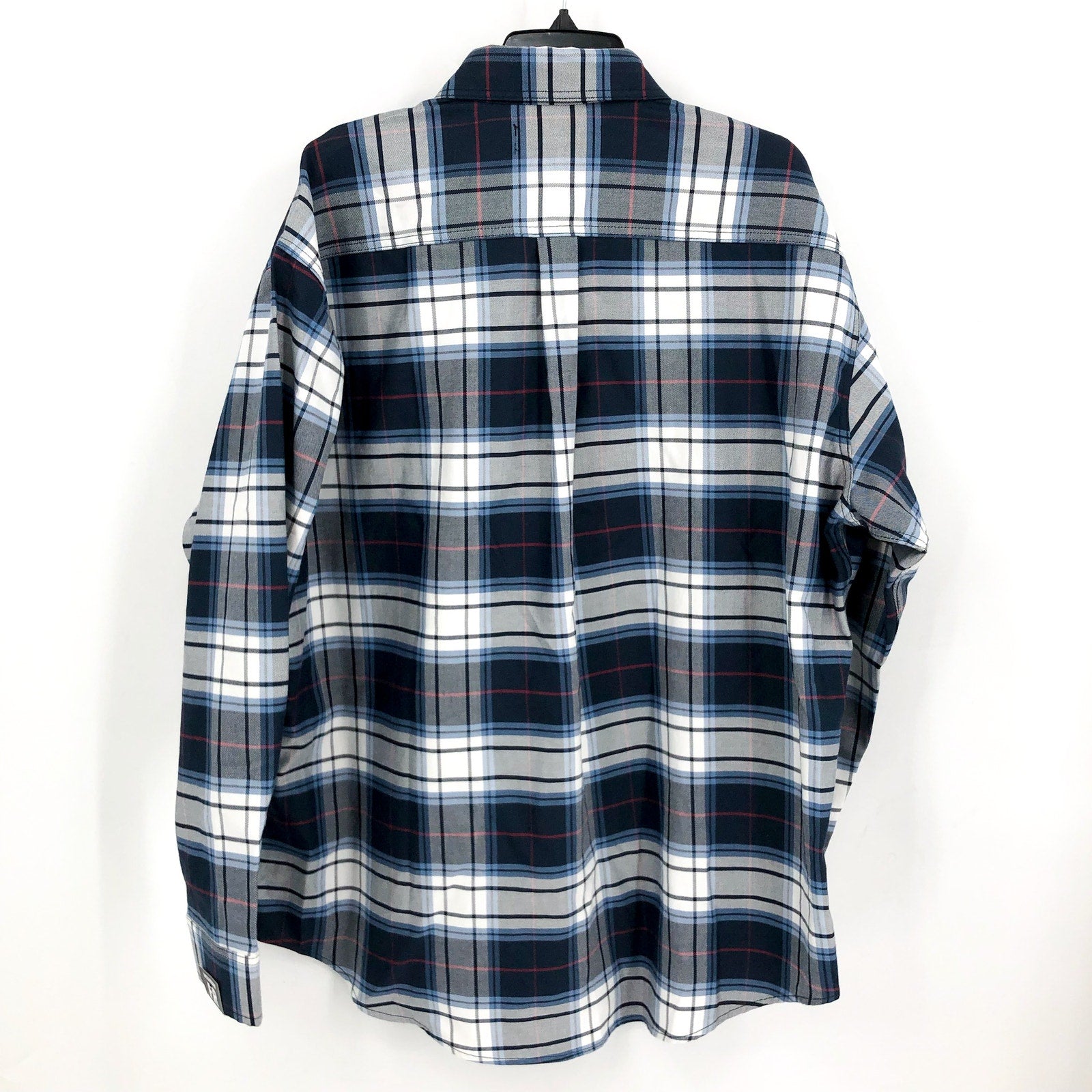 Wolverine Mens FR Twill Shirt XXL Blue White Plaid Long Sleeve NWT