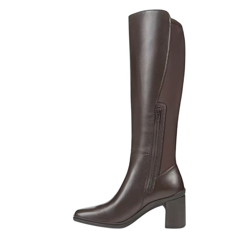Naturalizer Womens Axel Knee High Boots US 6.5 M Brown Waterproof Leather NIB