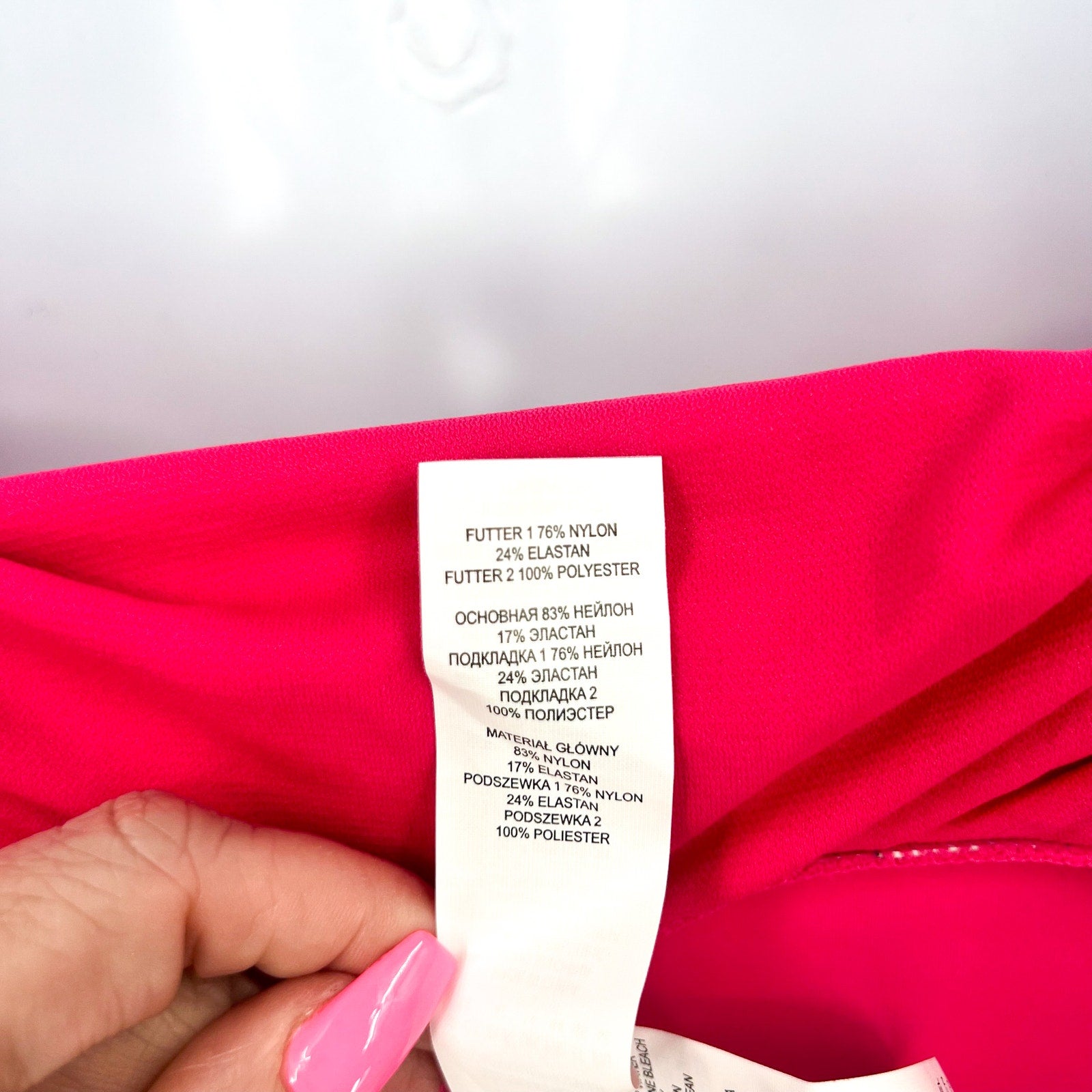 LAUREN RALPH LAUREN Over The Shoulder One Piece Swimsuit Size 12 Pink Ring NWT