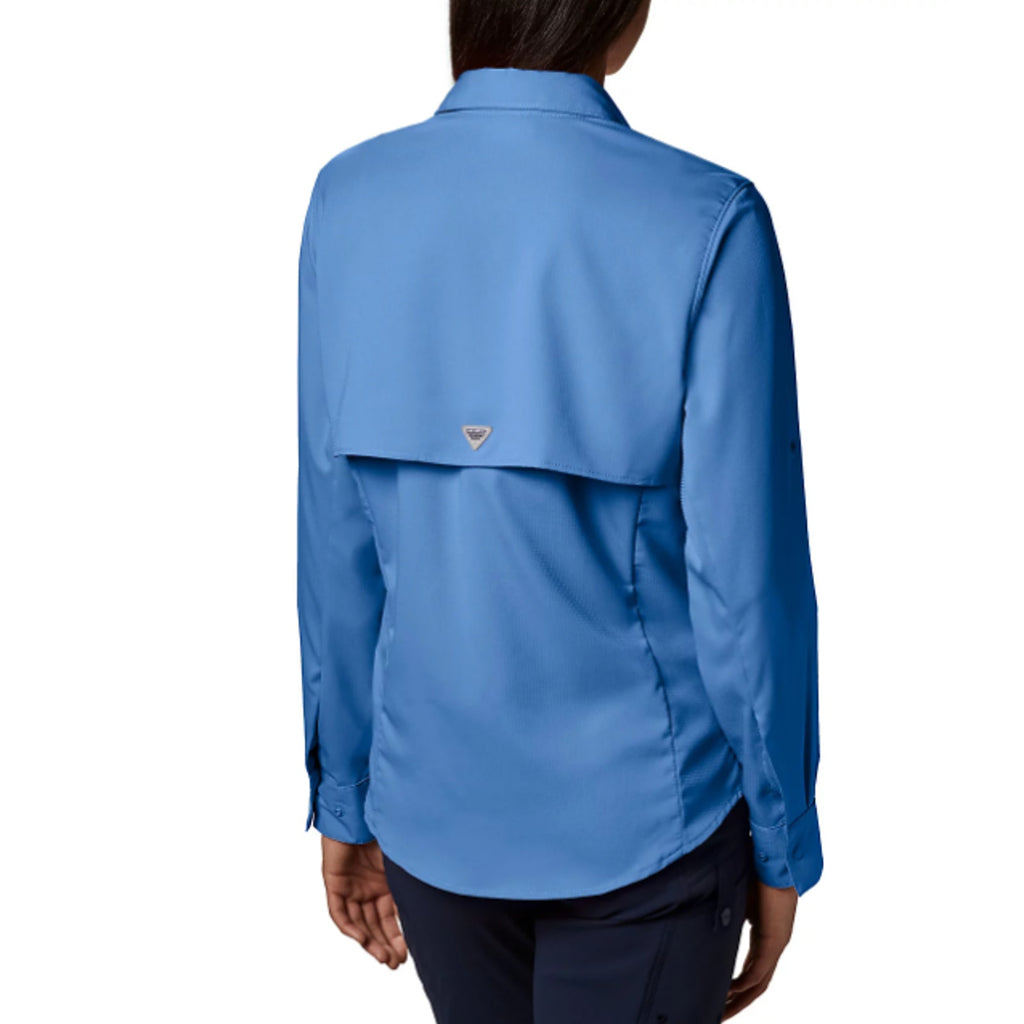 COLUMBIA Women's PFG Tamiami II Long Sleeve Shirt XS Blue UPF 40 NWT