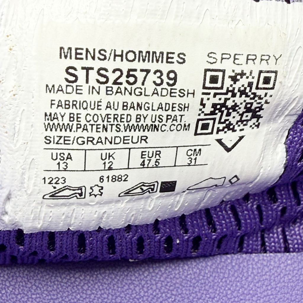 SPERRY x Concepts Mens 3-Eye Cup Top-Sider Loafers Size 13 Purple Suede NWOB