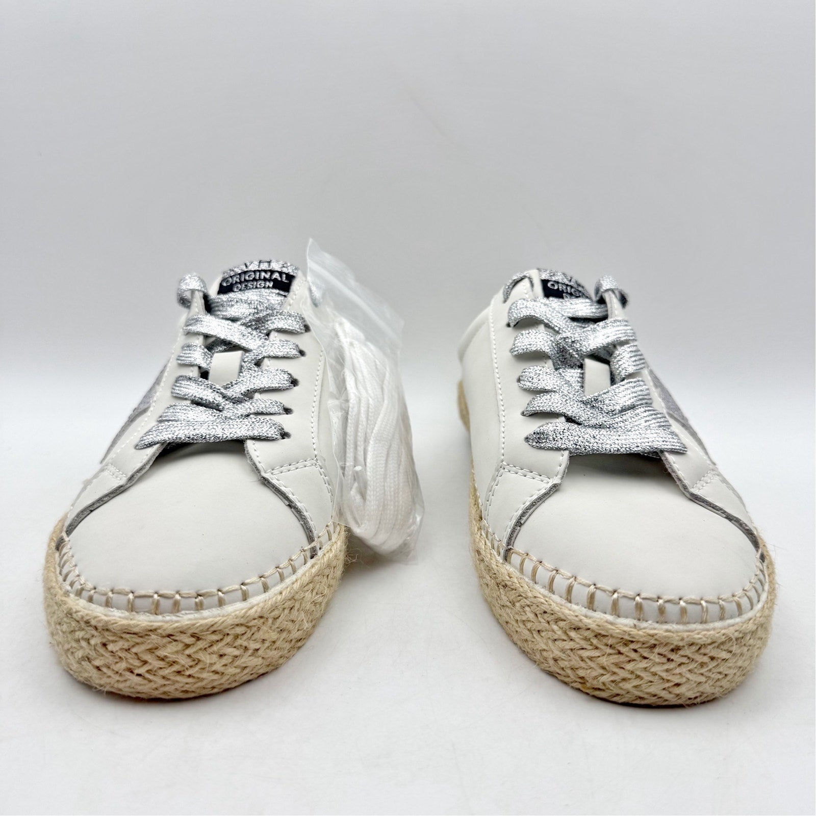 Vintage Havana Womens Melody Slip On Sneakers US 7 Off White Leather Mules NWOB