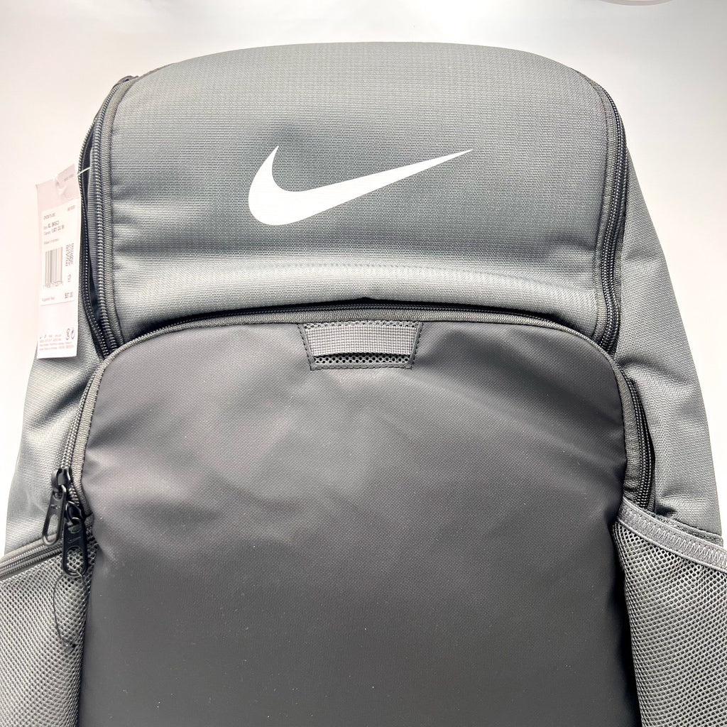 Nike Unisex Brasilia 9.5 Training Backpack XL 30L Iron Grey Black White NWT