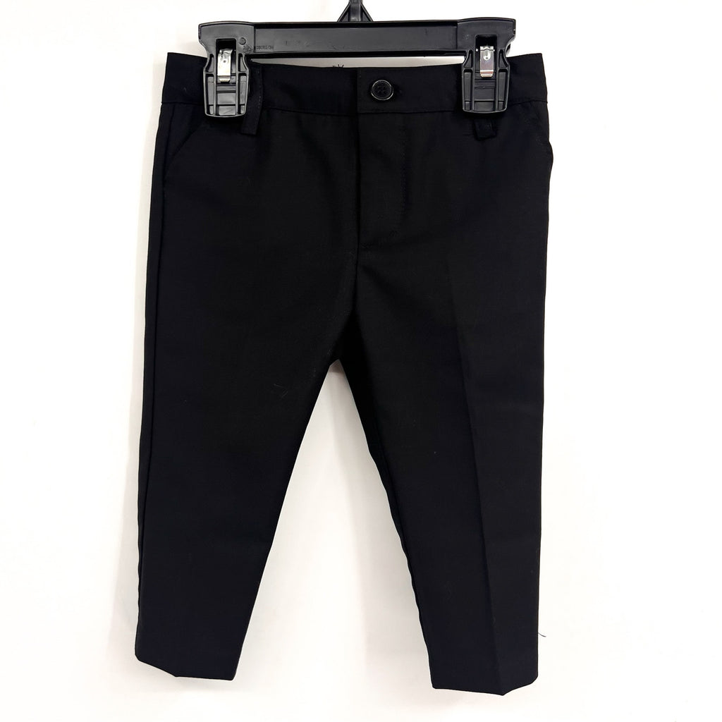BARDOT Baby Boys Oscar Suit Pants 6-9 Months Jet Black Solid Straight Leg NWT