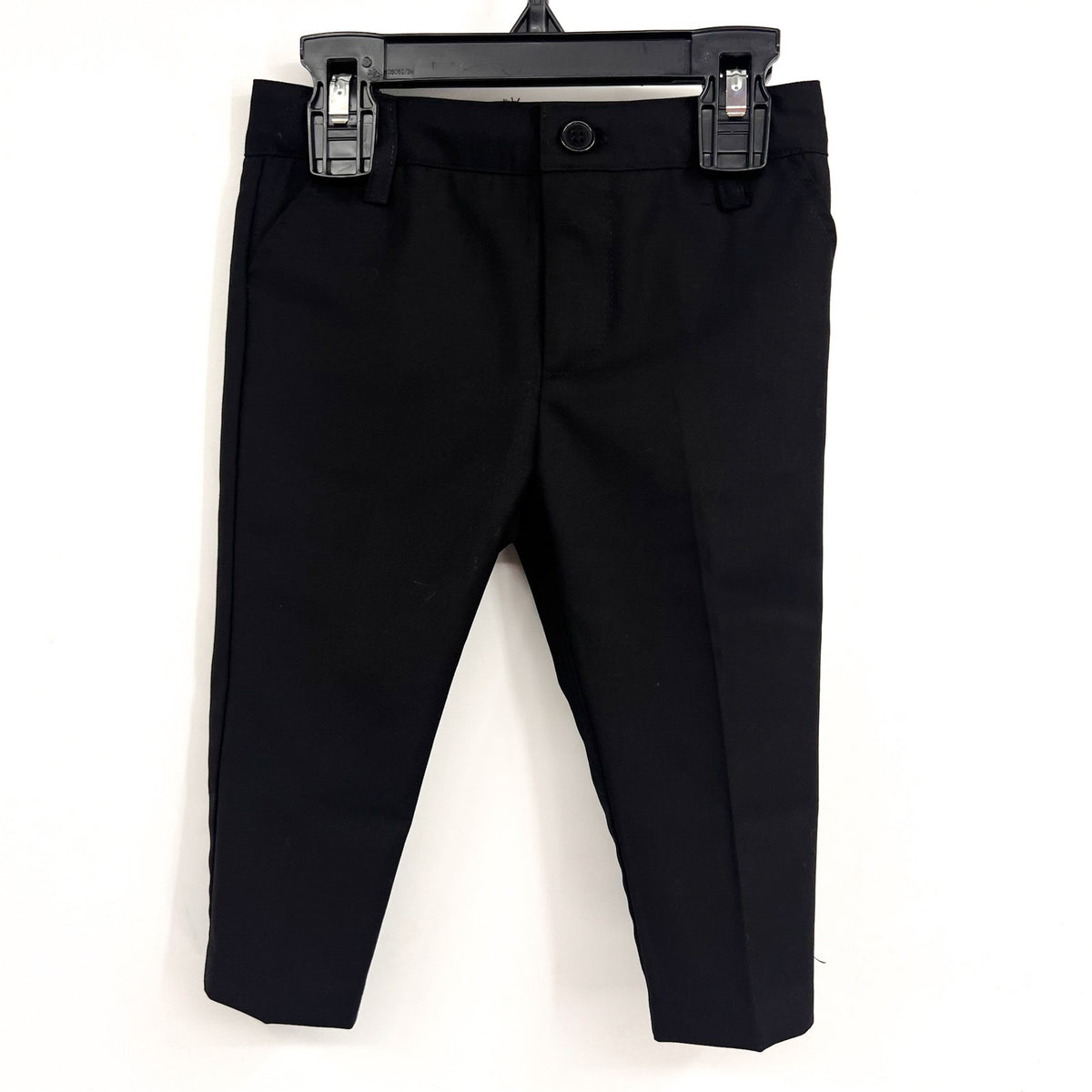 BARDOT Baby Boys Oscar Suit Pants 6-9 Months Jet Black Solid Straight Leg NWT