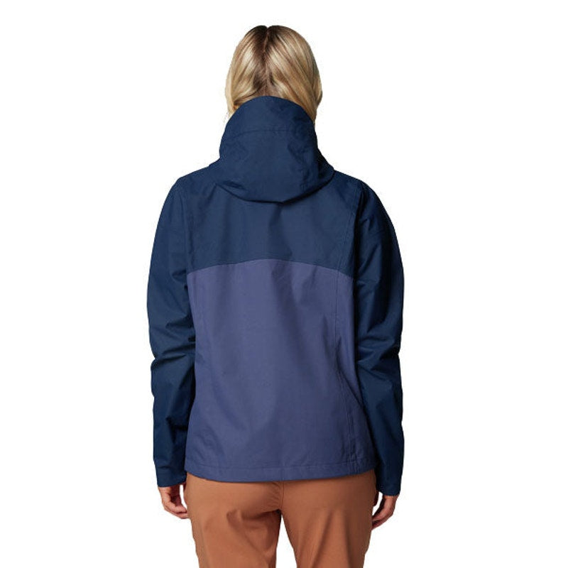 COLUMBIA Women's Hikebound II Rain Jacket XXL Navy Blue Waterproof NWT