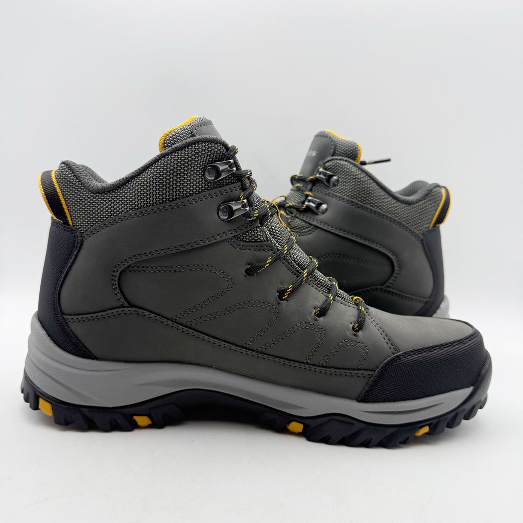 Skechers Mens Relment Daggett Hiking Boots US 9 Grey Water Repellent NIB