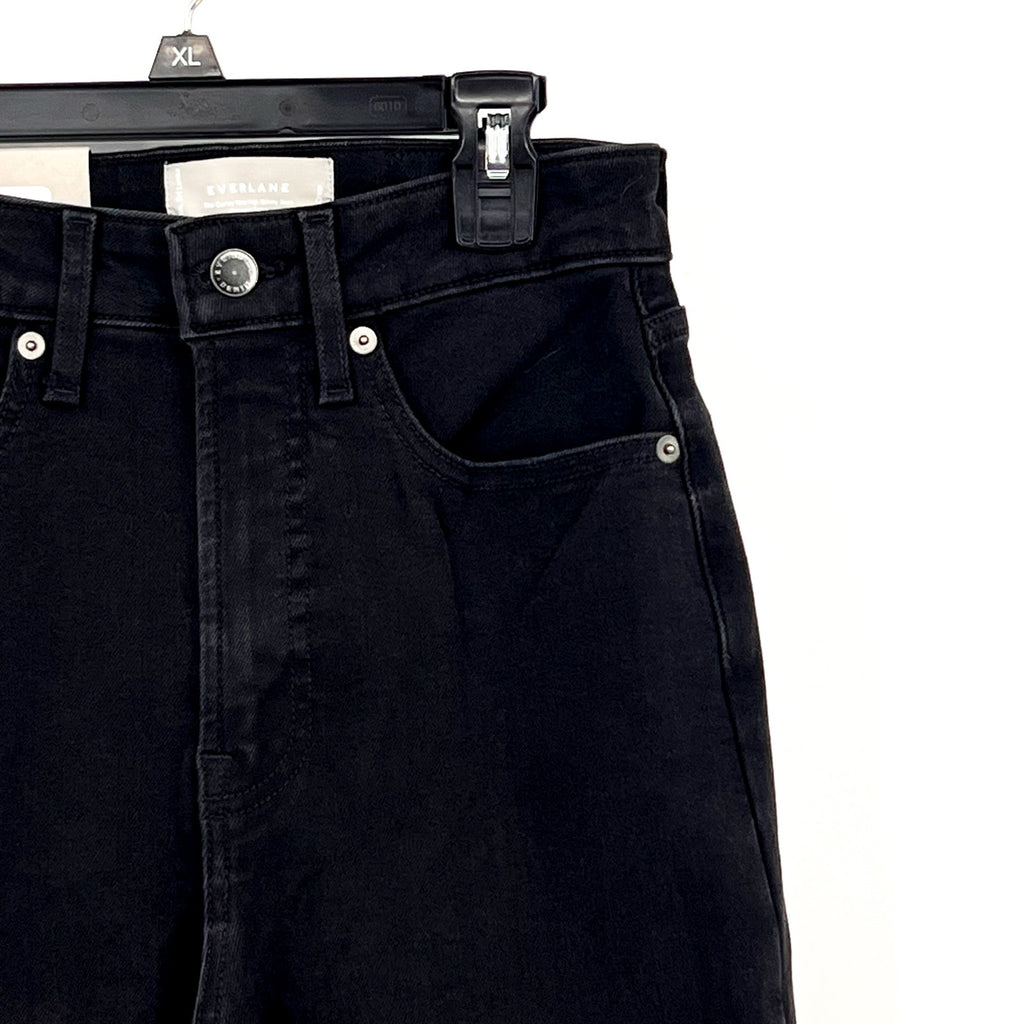 EVERLANE Women's The Way-High Curvy Skinny Jeans Size 27 Crop US 4 Black NWT