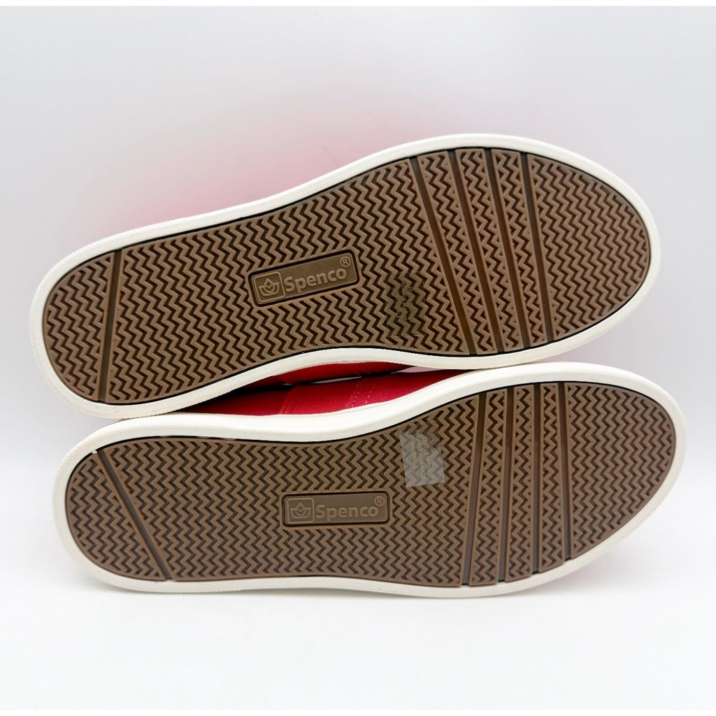 Spenco Women's Waterfront Canvas Slip On Sneaker Size 7 Red Pink Bittersweet NIB