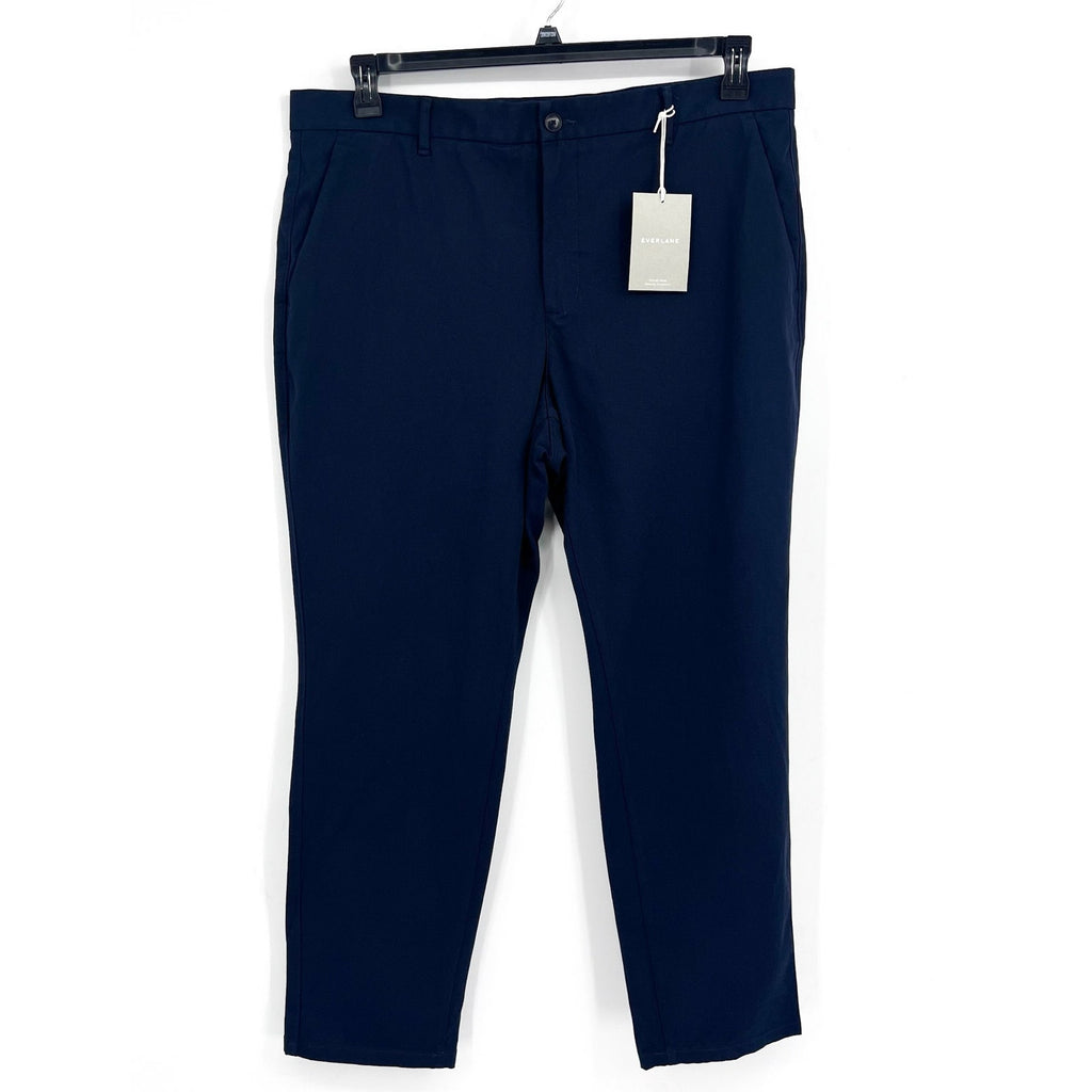 EVERLANE UNIFORM Men's The Performance Chino 36x32 Navy Blue Pants NWT