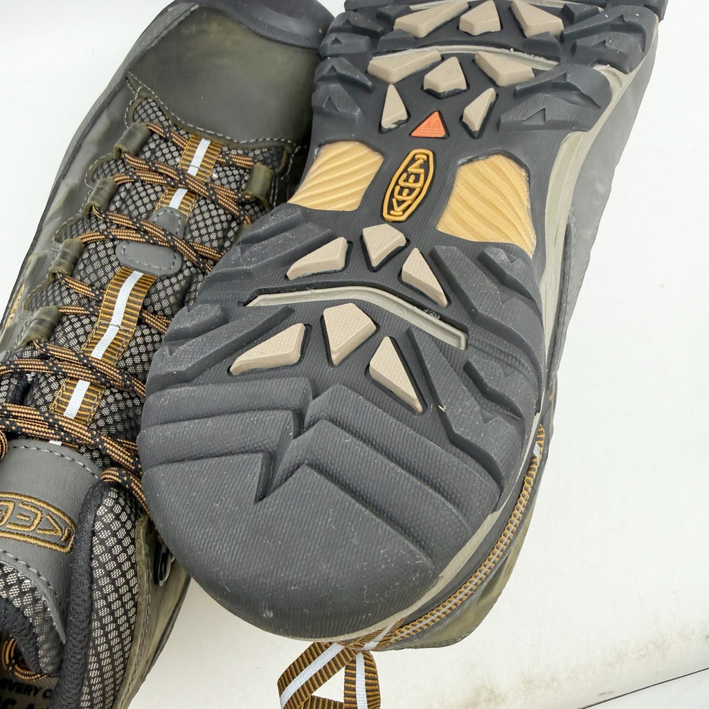 Keen Mens Targhee lll Mid Boot US 13 EU 47 Brown Grey Waterproof Leather NWOB
