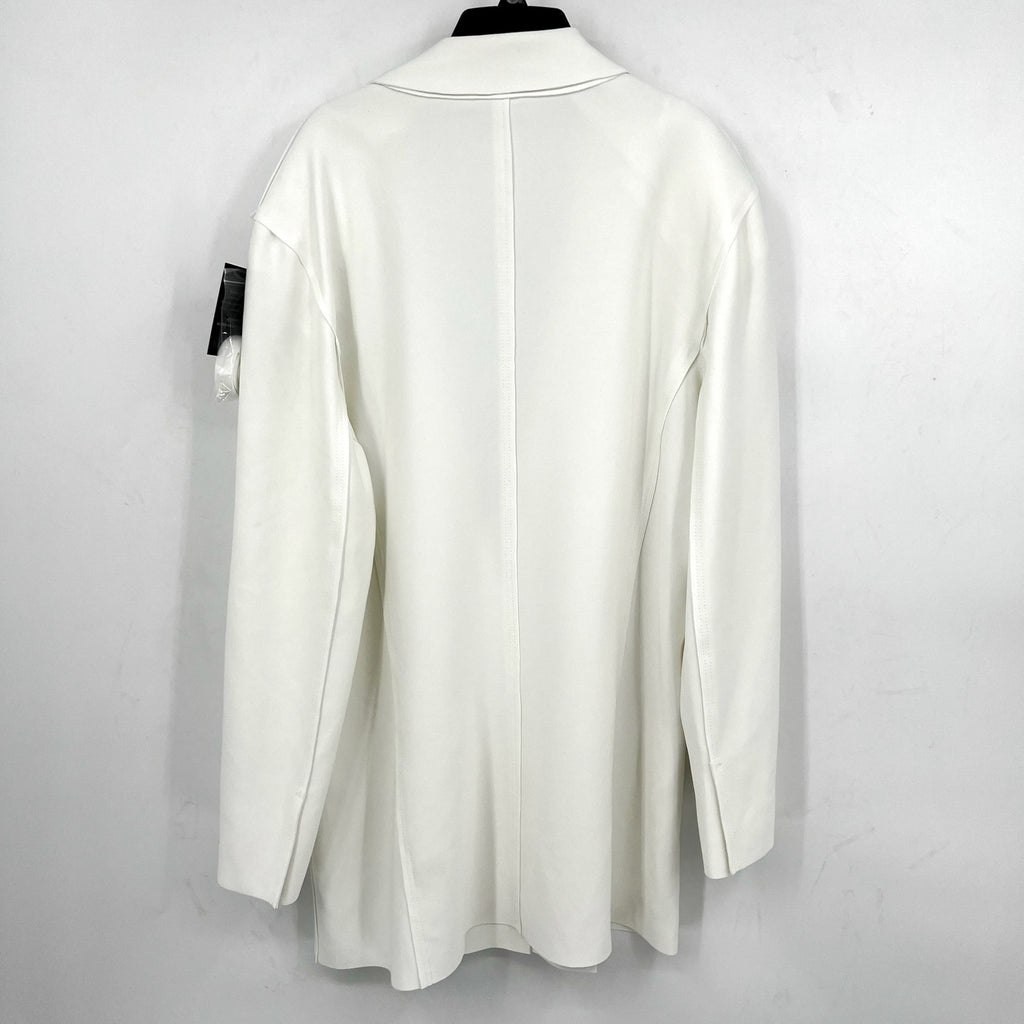 NORMA KAMALI Women's Easy Fit Sack Mini Dress Medium 38 Snow White Blazer NWT