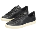 Born Mens Reserve Low Top Sneaker US 9.5 M EU 42.5 Black Leather Lace-Up NIB