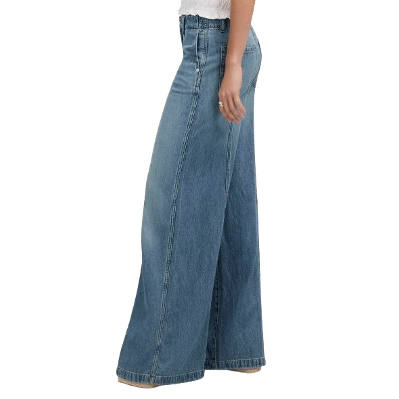 Madewell Women's Wide Sweep Trouser Jeans Size 28 US 6 Blue Robertson NV377 NWT
