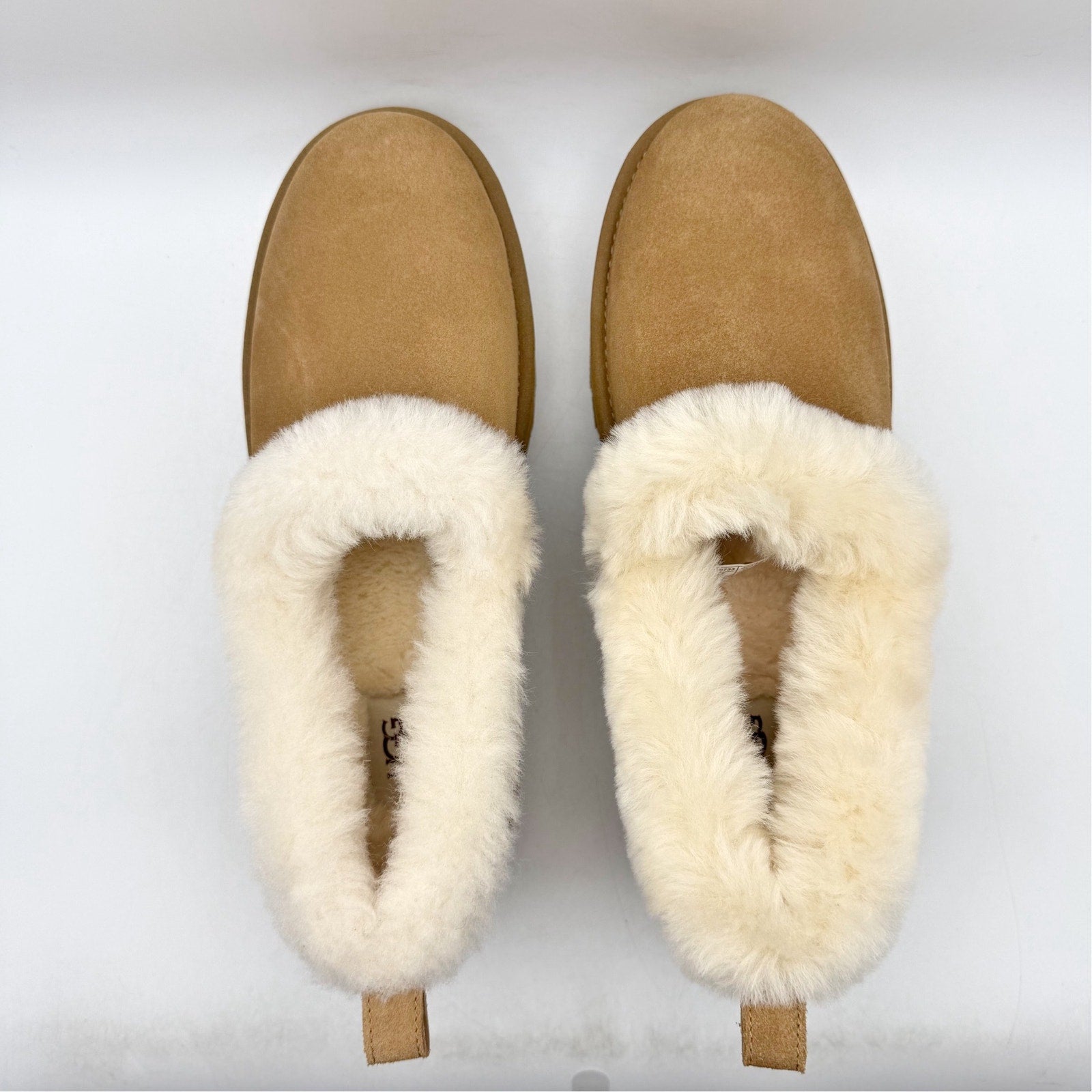 UGG Womens Nita Platform Slippers US 10 EU 41 Chestnut Brown Suede NWOB