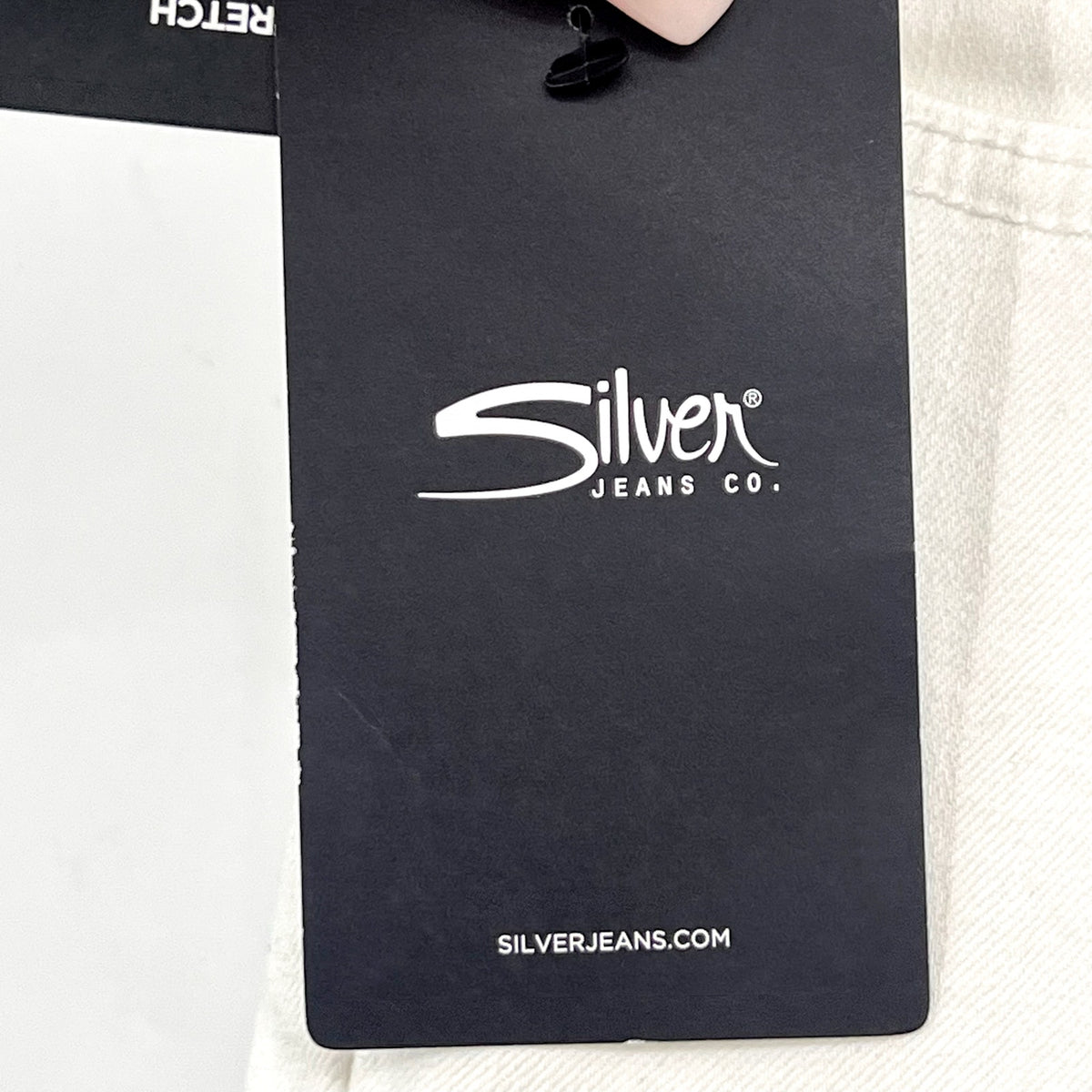 SILVER JEANS CO. Isbister Straight Leg Ankle Jeans 27x27 US 4 White Stretch NWT