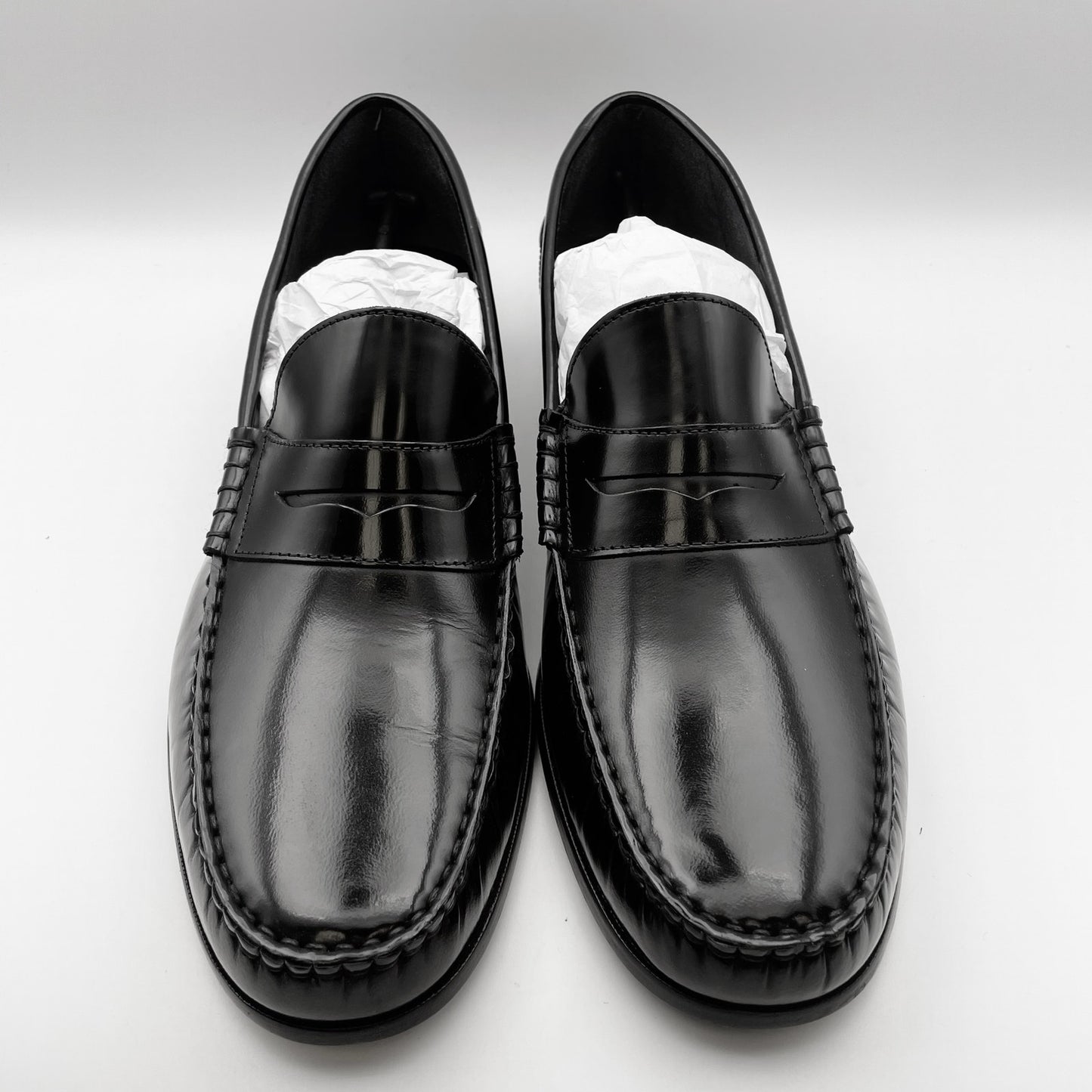 Florsheim Mens Berkley Penny Loafers US 14 D EU 47 Black Leather NIB