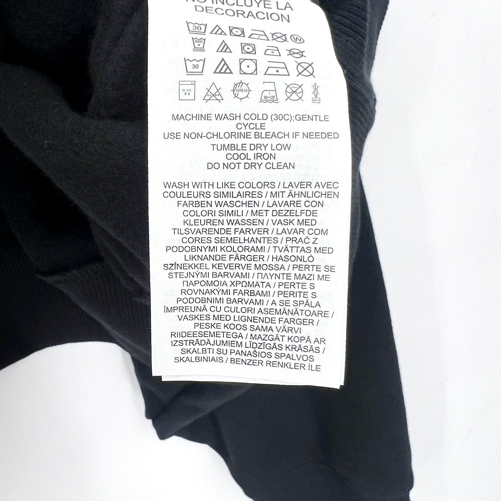 Nike Womens Carolina Panthers Oversized Rewind Sweatshirt XL Black NWT