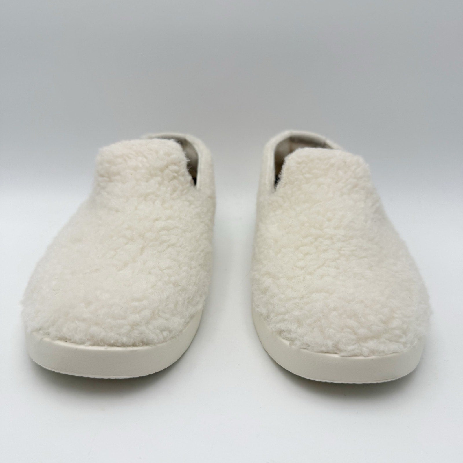AllBirds Womens Wool Lounger Fluff Casual Sneakers US 9 White Slip On NWOB