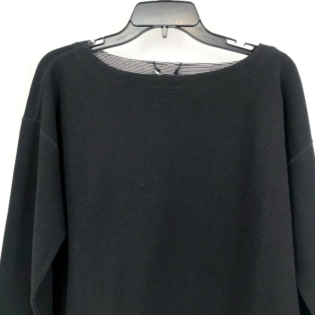 EILEEN FISHER Women's Reversible Box Top Small Black Long Sleeve NWT