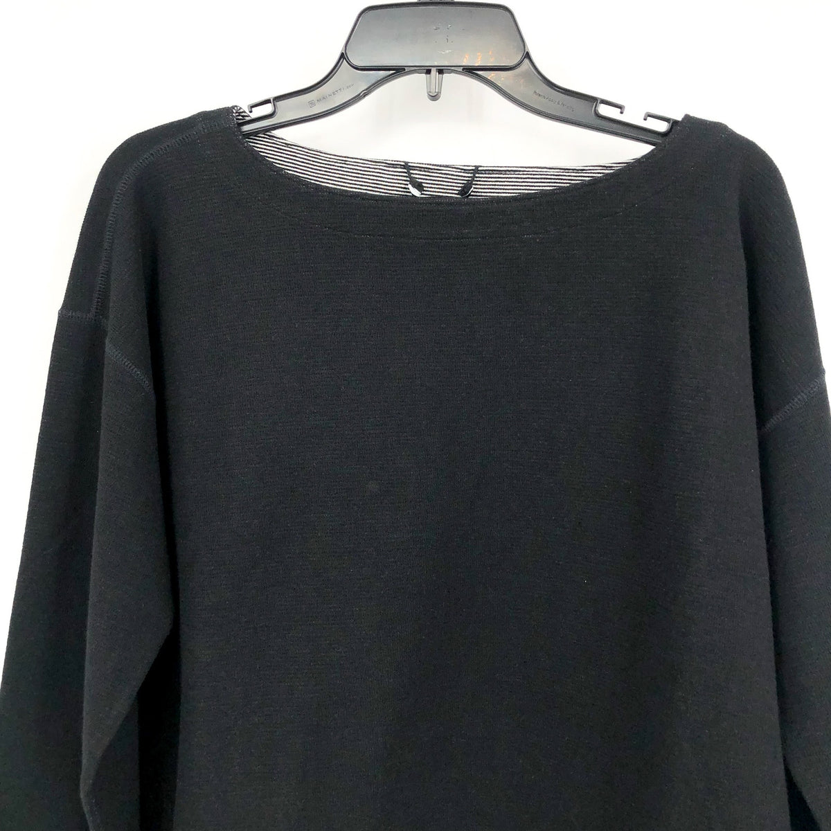 EILEEN FISHER Women's Reversible Box Top Small Black Long Sleeve NWT
