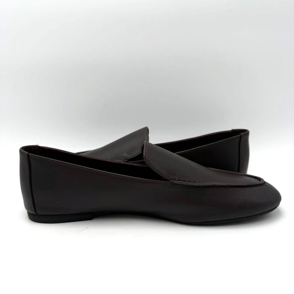Madewell Womens The Dolli Glove Loafer Size 8.5 Dark Carob Brown Leather NIB