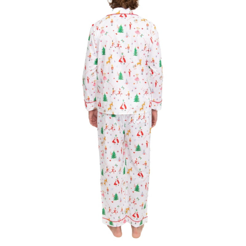 SANT AND ABEL X KATHY HILTON Christmas Magic Cotton Pajamas Set XL White NWT