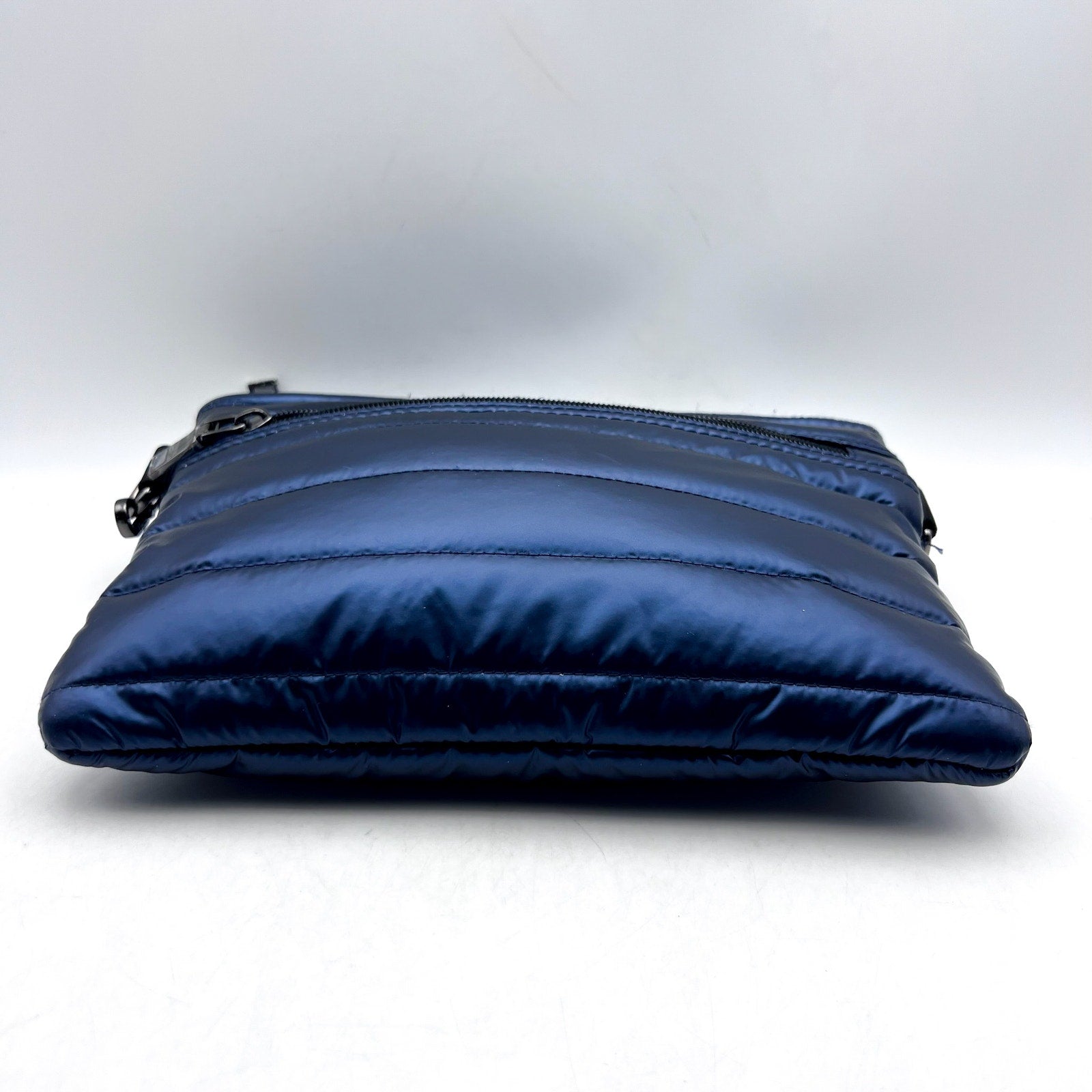 THINK ROYLN Quilted Downtown Crossbody Bag Blue Pearl Indigo NWT