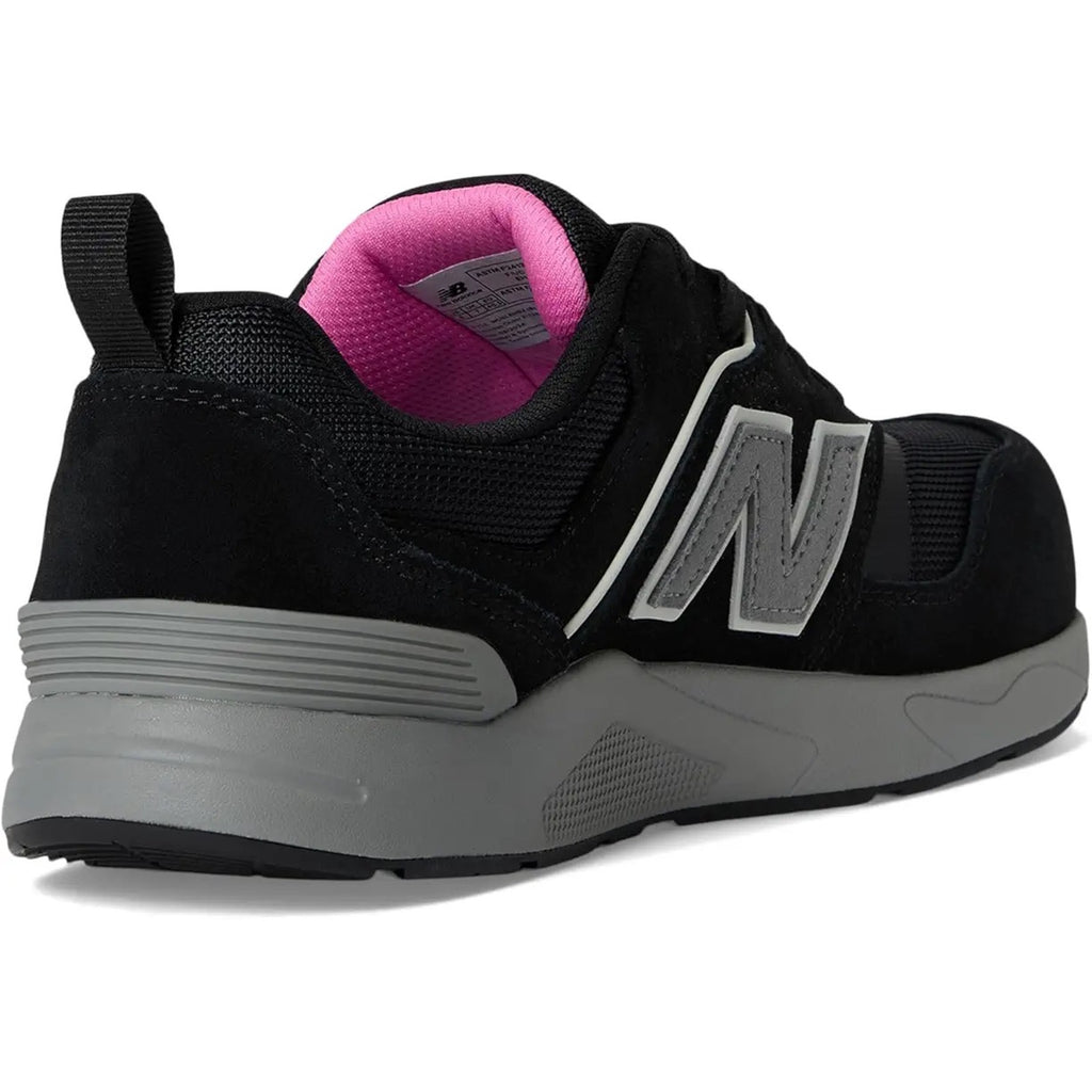 New Balance Womens Elite Lite Work Sneakers US 7 EU 38 Black Pink CT SR NIB