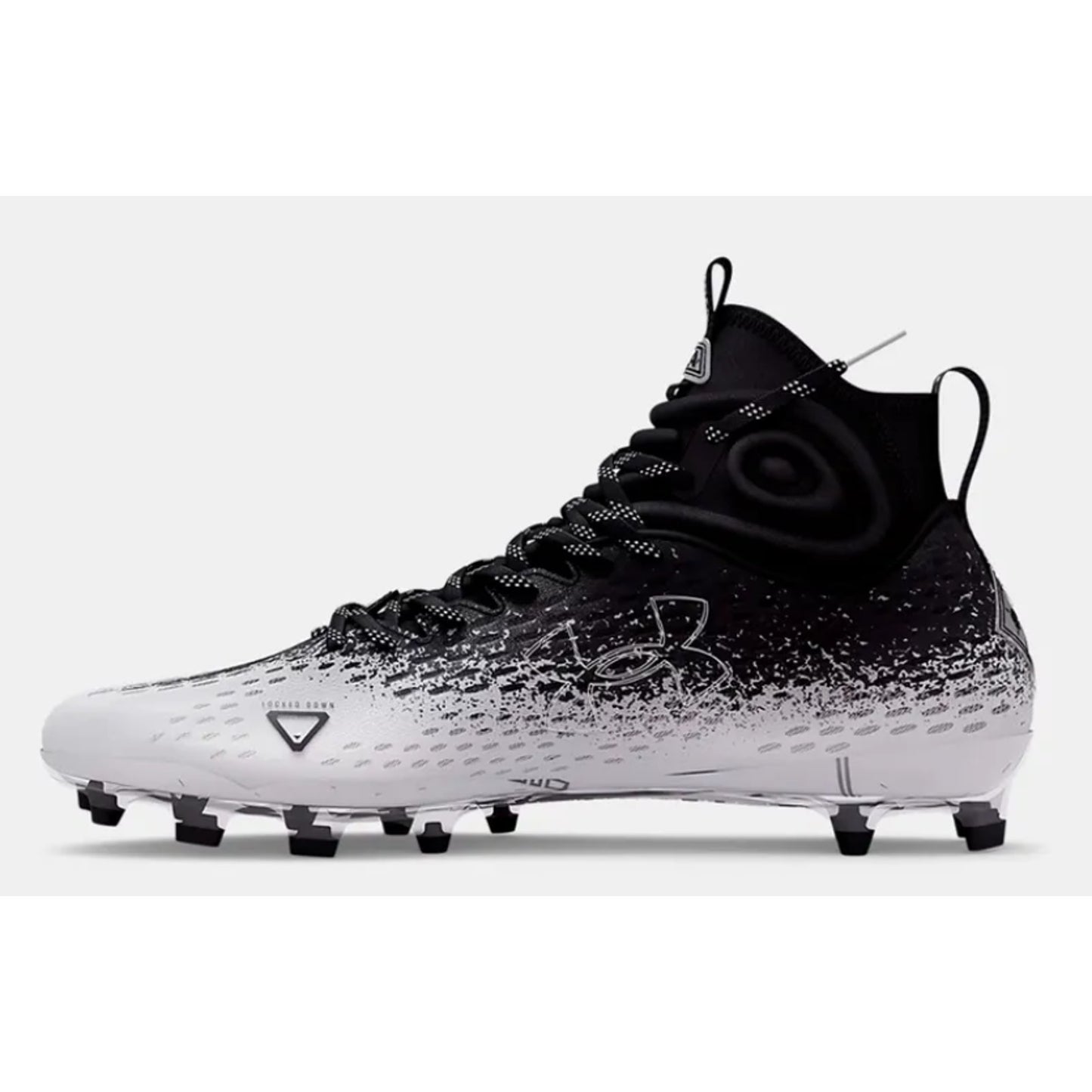 Under Armour Men's Spotlight Lux Mc 2.0 Football Cleats 10.5 Black White NWOB