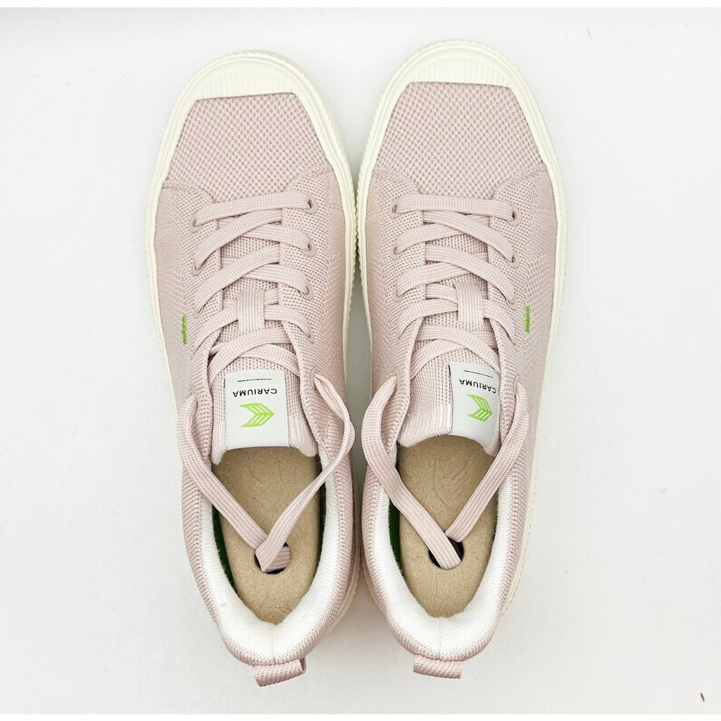 Cariuma Womens IBI Low Sneakers Size 9 Pink Rose Bamboo Knit NIB