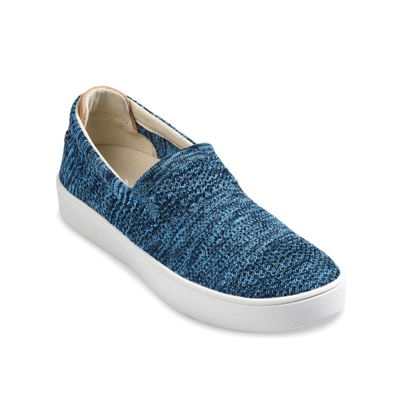 Spenco Womens Coastal Slip-on Sneakers Size 8 WIDE Patriot Blue Knit NIB
