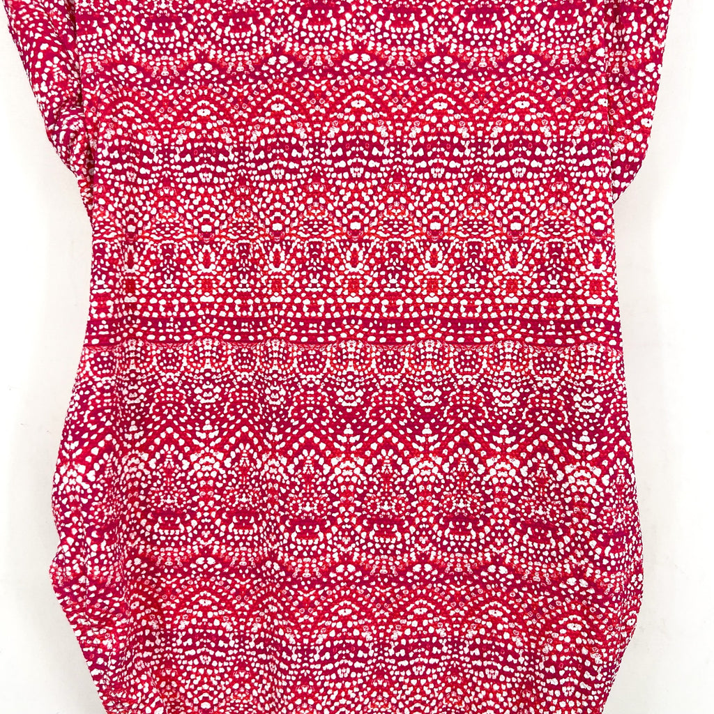 TOMMY BAHAMA Island Cays Point Bandeau One Piece Swimsuit Size 10 Pink Maui NWT