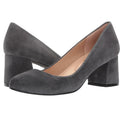 French Sole Womens Trance Pumps Size 7.5 B Dark Grey Suede Heels NIB