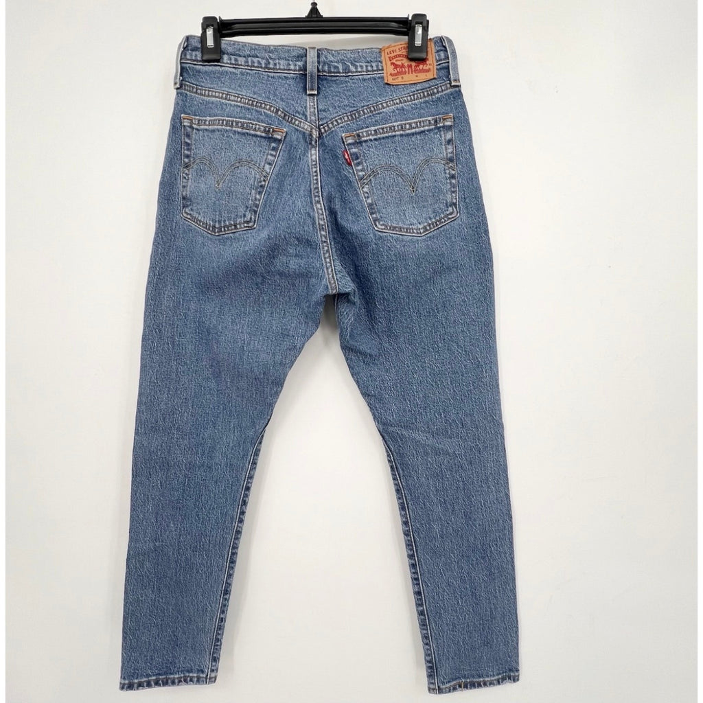 LEVI'S Women's 501 Skinny Jeans 27x28 Size 4 Blue Medium Indigo Worn In NWOT 295