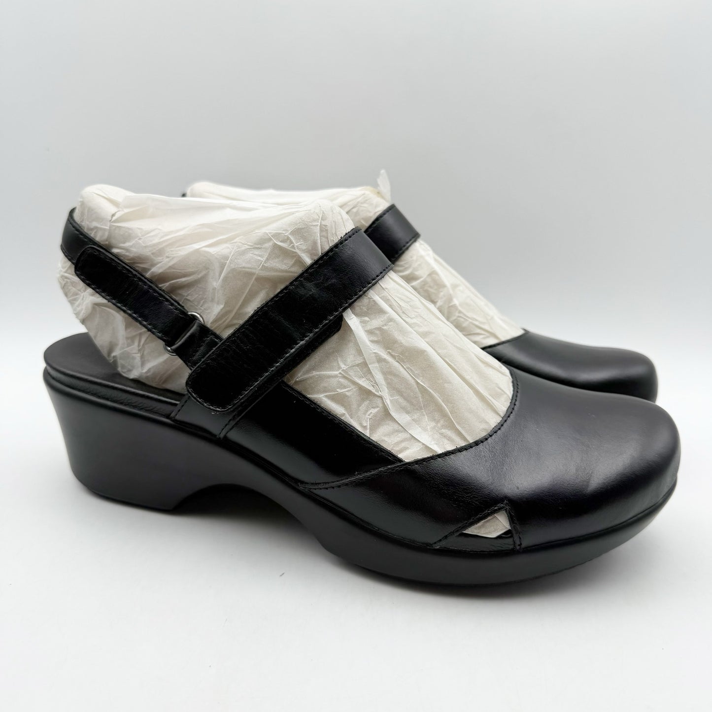 Alegria Womens Opheliah Clogs EU 42 US 11.5-12 Black Leather NIB