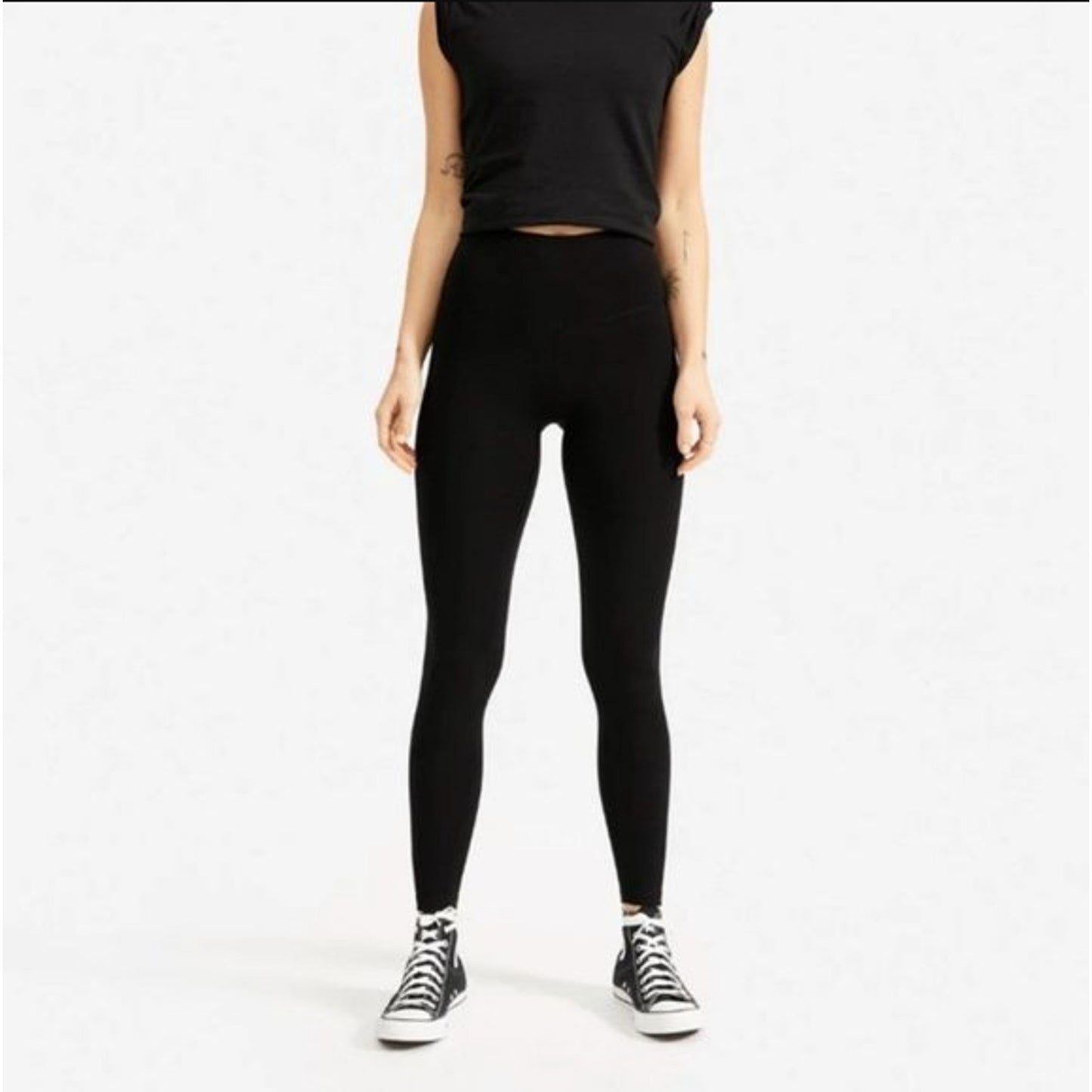 Everlane Womens ReNew Performance Leggings Medium Black NWT