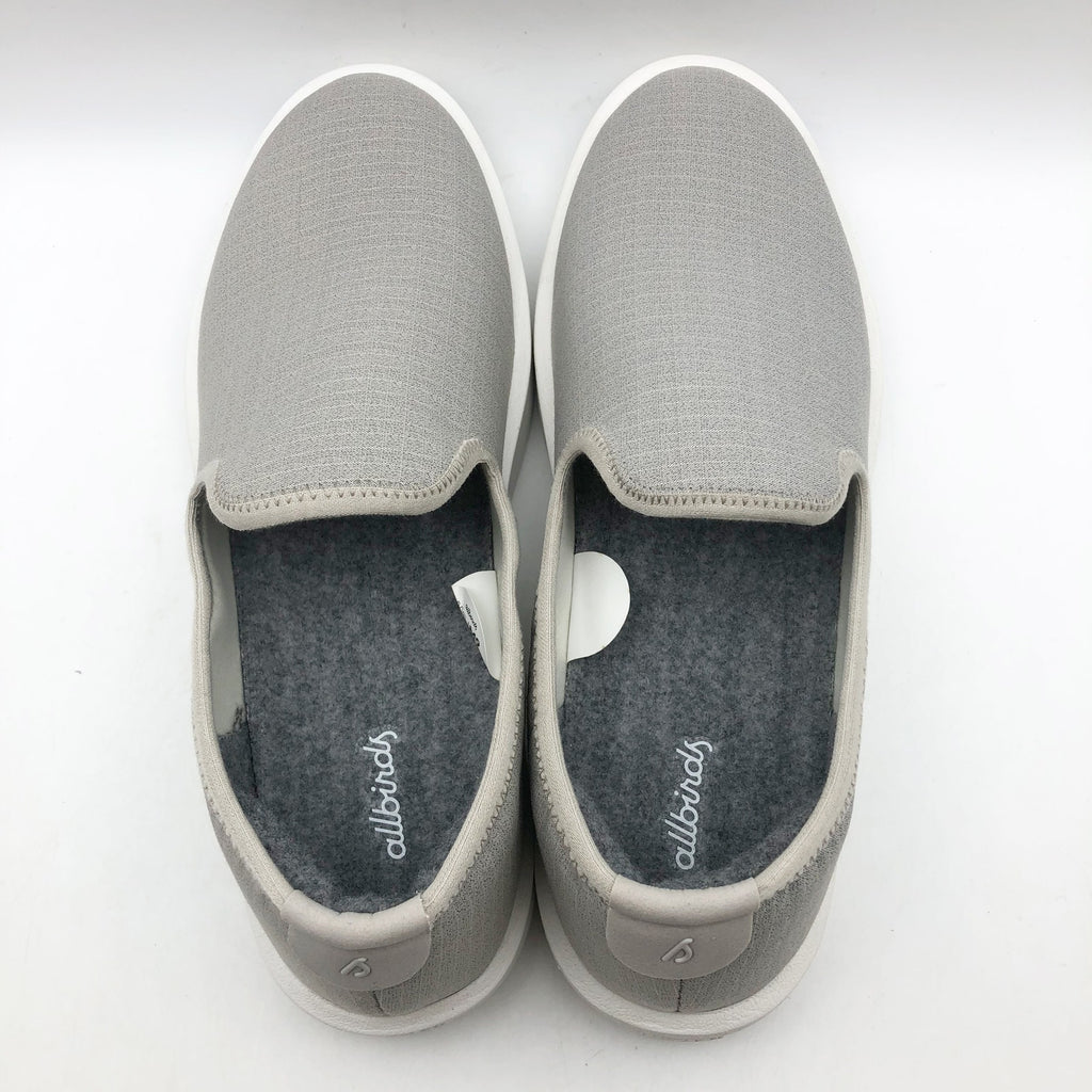 AllBirds Mens Wool Lounger Sneakers US 8 EU 40.5 Pewter Grey Woven Slip On NIB