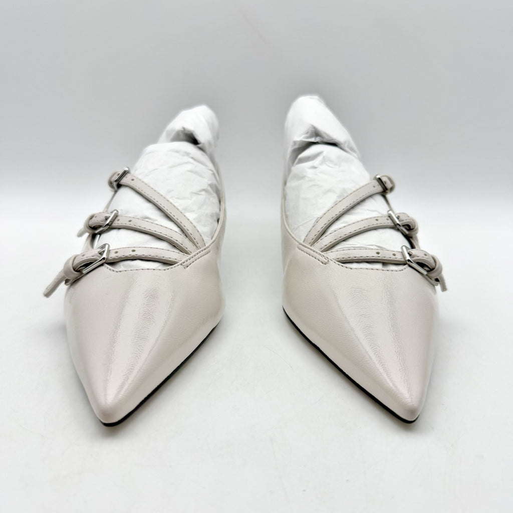 Steve Madden Womens Peony Mules US 7 M Off White Bone Slingback NIB